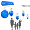 PartyWoo Balloons Royal Blue Dark 36 18 12 10 5 Inch 100 pcs - 2 of 4