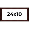 PosterPalooza | Panoramic Distressed Brown Picture Frame - UV Acrylic, Foam Board Backing, Hanging Hardware - 2 of 4