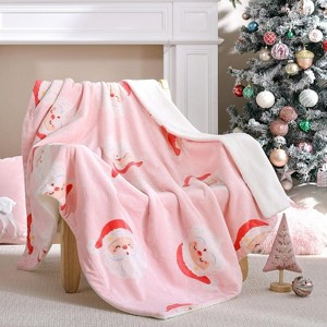 Lomsoe Christmas Throw Blanket Flannel Blanket for Couch and Bed, Lightweight Cozy Blanket Christmas Decor Christmas Gift. - 1 of 4
