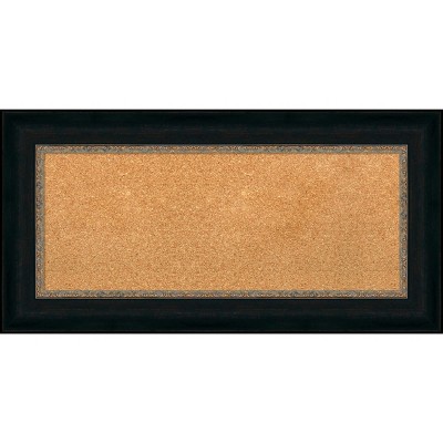 Paragon Bronze Framed Natural Cork Bulletin Board 37" x 19"