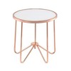 Royal Hampton End Table, Frosted Glass & Rose Gold - 2 of 4
