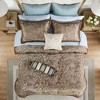 Lyngins 12-Piece Complete Bed Set, Paisley Jacquard Comforter Set, 100% Cotton Bed Sheets Set, Euro Shams & More, Queen Bedding Set - 3 of 4