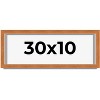PosterPalooza | Panoramic Flat Brown Picture Frame - UV Acrylic, Foam Board Backing, Hanging Hardware - 2 of 4