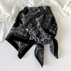 Anna-Kaci Satin Scarf Premium Cashew Print Square Print Neck Head Bag Accessory - 27.5IN×27.5IN - 3 of 4