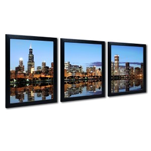 Trademark Fine Art-Yakov Agani 'Chicago IL' Multi Frame Art Set - 1 of 4