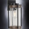 Urban Ambiance Luxury Farmhouse Outdoor Wall Sconce 14.5''H x 7.375''W,  Midnight Black Finish,  Newark Collection, UHP1351 - 4 of 4