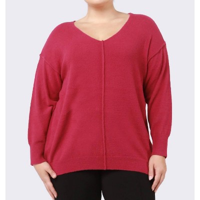 Women's Bright Ultra Soft V-neck Sweater - Dex