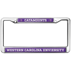 Western Carolina University Catamounts Full Size Standard License Plate Metal Frame - 1 of 4