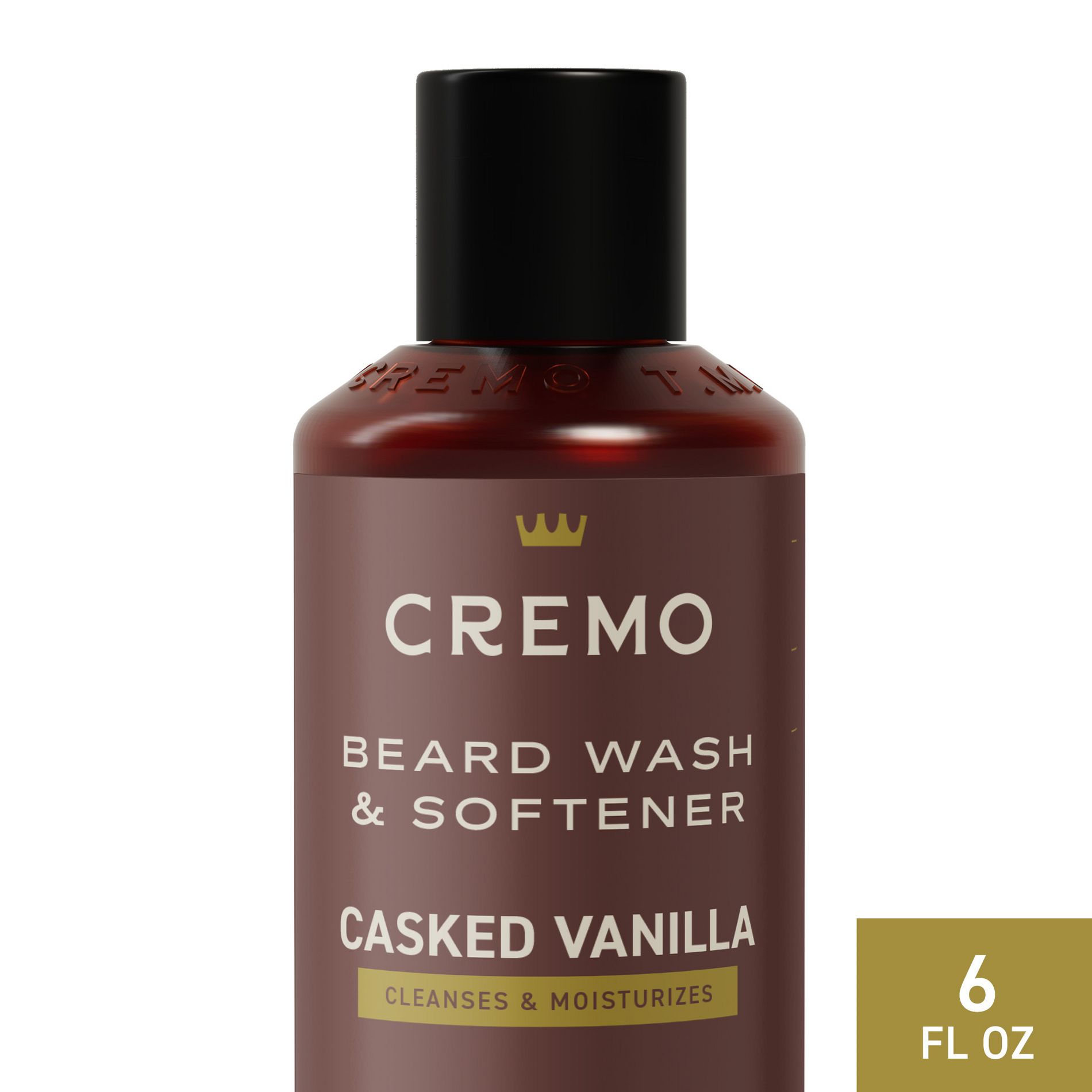 Cremo 2-in-1 Beard Wash and Softener - Casked Vanilla - 6 fl oz