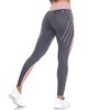 Women's High-Waist Reflective Piping Fitness Leggings  - White Mark - 3 of 4