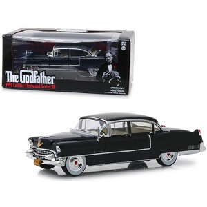 1955 Cadillac Fleetwood Series 60 Black "The Godfather" (1972) Movie 1/24 Diecast Model Car by Greenlight - 1 of 3