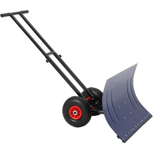 Coucheta 30 Inch Heavy Duty Wheeled Snow Shovel with Adjustable 5-Position Handle and Multi-Angle Blade - 1 of 4