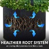 Garnen 5 Packs 20 Gallon Garden Potato Grow Bags, Fabric Grow Bags for Outdoor and Indoor Planters - Black - 4 of 4
