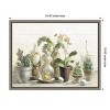Amanti Art Greenhouse Orchids on Shiplap by Danhui Nai Canvas Wall Art Print Framed 24-in. x 18-in. - 4 of 4