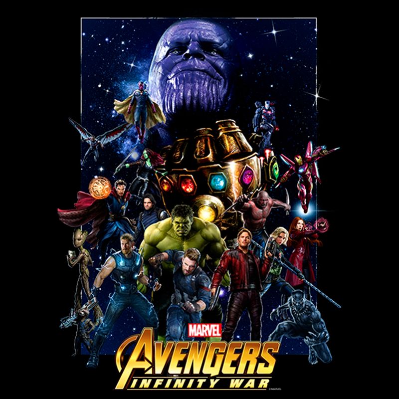 Men's Marvel Avengers: Infinity War Character Collage Pull Over Hoodie, 2 of 5