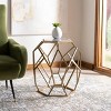 Ava Geometric Accent Table - Multi Colored Agate/Gold - Safavieh. - 2 of 4