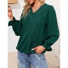 Womens Tops Long Sleeve Shirts V Neck Sweatshirt for Women Fall Fashion Trendy Clothes Casual Blouses - 4 of 4