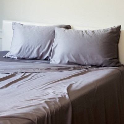 300 Thread Count 100% Rayon from Bamboo Solid Pillowcase Set - BedVoyage