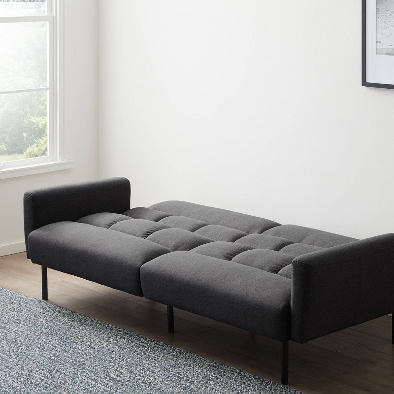 
Comfort Collection Futon Sofa Bed with Box Tufting - Lucid, 6 of 13