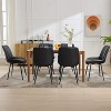 Upholstered Dining Chairs Set of 2, Modern Faux Leather Dining Room Kitchen Side Chair with Padded Seat and Metal Legs for Restaurant/Cafe - 4 of 4