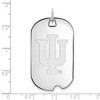 Black Bow Jewelry 10k White Gold Indiana Hoosiers NCAA Large Pendant - 2 of 3