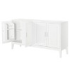 DOMETOUR 4-Door Sideboard Storage Cabinet with Adjustable Shelf for Living Room Dining Room - 2 of 4