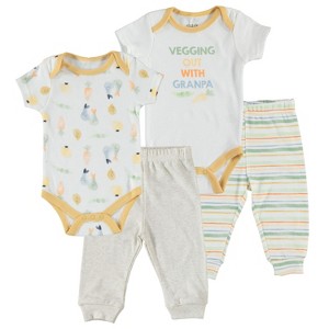 Chick Pea Gender Neutral Baby Clothes Layette Set - 1 of 2