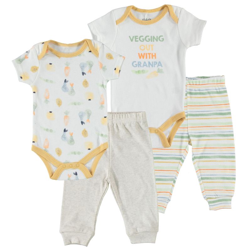 Chick Pea Gender Neutral Baby Clothes Mix Match Set, 1 of 2