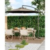 10 FT Cantilever Umbrella Patio Umbrella with Easy Tilt Adjustment, 8 Ribs, UV Protection for Backyard, Lawn, Garden and Poolside - 3 of 4