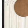Set of 2 Wooden Geometric Layered Arch Wall Decors with Gold Circle Accents Cream - Olivia & May: MDF Vertical Art Carvings, Modern Style - 3 of 4