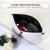 Unique Bargains Large Capacity Zipper Personalized Small Makeup Bag White - 2 of 4