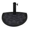 vidaXL Parasol Base Black Resin, Steel Heavy duty Parasol Base - 2 of 4