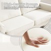 CAVINAS Mid Century Modern Loveseat Sofa, 2 Seater Sofa Couch with USB & Removable Pillow Cover, for Bedroom, Apartment - 3 of 4
