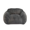 Faux Fur Oversized Bean Bag Chair, Ultra Soft Floor Sofa for Adults & Kids, Cozy Lounge Seat for Bedroom or Living Room - The Pop Home - 3 of 4