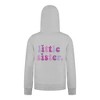 Everyday Kids Little Sister Girls Zip Up Hoodie – Cute Pastel Sibling Sweatshirt - 3 of 4