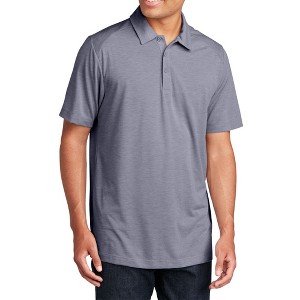 Mafoose Men's Ultra Comfortable Short Sleeve PosiCharge Tri-Blend Moisture-Wicking Polo T-shirt - 1 of 4
