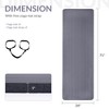 Kumasinova 71" x 24" Premium Yoga Mat,1" Thickness Aerobics Mat with Straps,Non-Slip & Tear Resistant Exercise Mat for Men & Women - 3 of 4