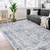 Vintage Area Rug Indoor Large Washable Floor Carpet Oriental Distressed Rug - 3 of 4