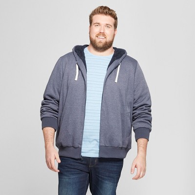 men's tall sherpa lined hoodie