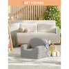 2-in-1 Convertible Kids Sofa with Teddy Fleece, Foldable Toddler Lounger for Playroom, Bedroom, Nursery, Gift for Boys and Girls - 3 of 4