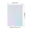 Unique Bargains Scrapbook Poster DIY Craft Reflective Mirror Holographic Cardstock - 2 of 4
