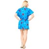 HAPPY BAY Women's Beachwear Bathing Suit Wraps Summer Loose Swimsuit Cover Ups Mini Caftan X-Large-XX-Large Blue Tie Dye Design - 2 of 3