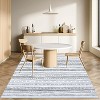 Washable Farmhouse Area Rug, Non-Slip Ultra Thin Low Pile Carpet, Indoor Floor Cover for Bedroom Dining Room Office - 4 of 4
