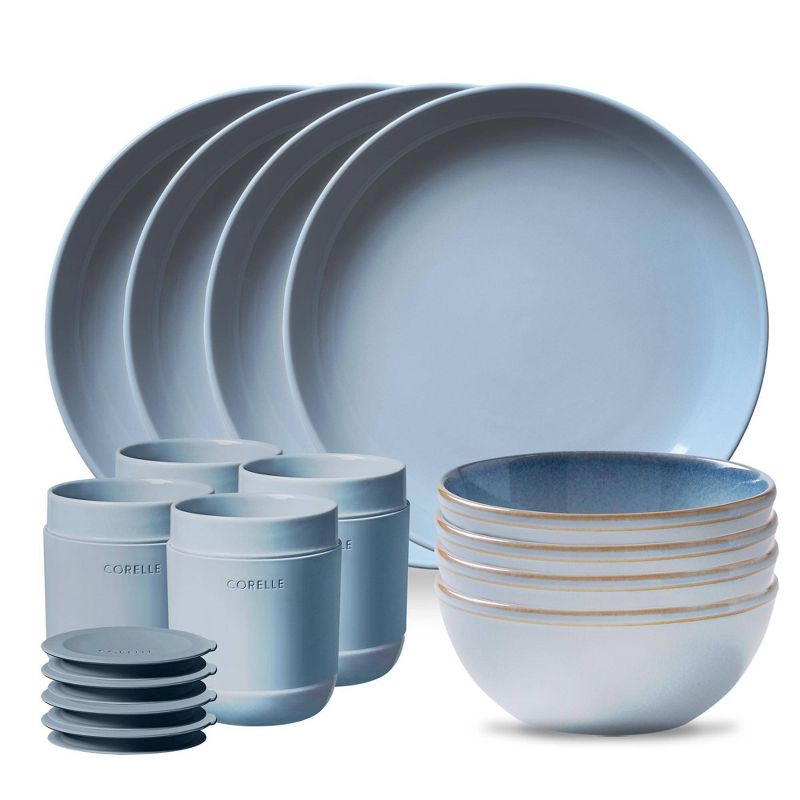 Corelle 16pc Stoneware Dinnerware Set, 1 of 8