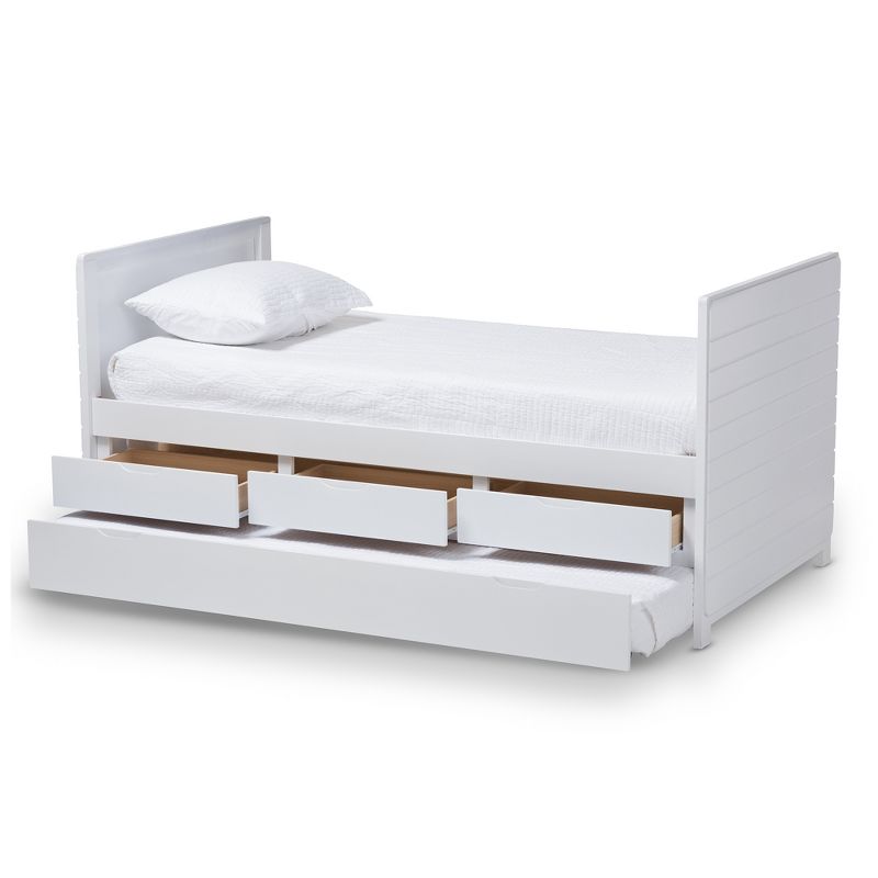 Twin Linna Modern and Contemporary Daybed with Trundle - Baxton Studio, 3 of 13