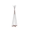 QingMoon Freestanding Coat Rack, Wood and Metal Standing Hat Stand with 8 Hooks for Entryway, Hallway, Bedroom and Living Room - 2 of 4