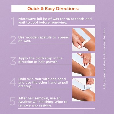 Sally Hansen Microwavable Wax for Body Kit - 6oz: Bikini Line, Contains Vitamin E, Vegan, All Hair Types