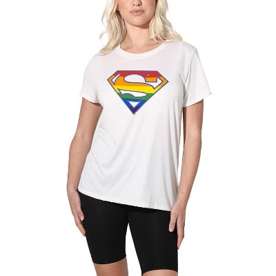 Women's Superman Prismatic Shield Loose T-Shirt