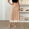 Clearlove Women's Tiered Midi Skirt with Decorative Button Accents - Flowy Layered Design for Everyday Elegance - 3 of 4