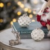 Whisen D3.9X4.3"H Christmas Ball Ornaments, Glass Decorative Hanging Ball Christmas Tree Ornaments, Set of 6 - 4 of 4